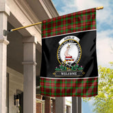 Clan Ainslie Tartan Crest Garden Flag  - Welcome  MO20 Clan Ainslie Tartan Today